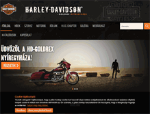 Tablet Screenshot of harley-davidson-nyiregyhaza.hu